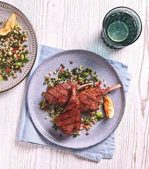 Plat cuisiné d'agneau St George